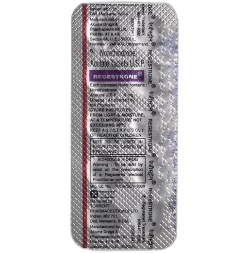 regestrone 5mg tablet 10's